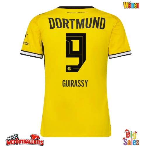 Borussia Dortmund Serhou Guirassy #9 Replica Home Stadium Shirt for Women 2026-27 Short Sleeve